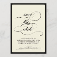 {Kalligraphie} Save the Date