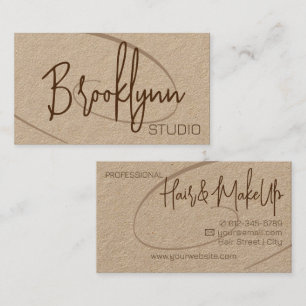 Kalligraphie Signature Beruflich Hair Studio Visitenkarte