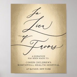 Kalligraphie-Skript anstelle von Lieblingen-Hochze Poster