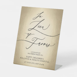 Kalligraphie-Skript anstelle von Lieblingen-Hochze Sockelschild