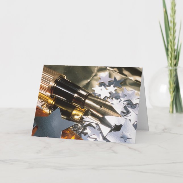 Kalligraphie-Stift und Sterne Gradution Karte (Vorderseite)