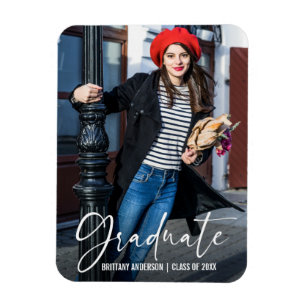 Kalligraphie-Tinte Pen Abschluss Foto Ankündigung Magnet