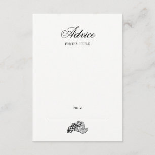 Kalligraphie u. Wein-Hochzeits-Ratekarte Begleitkarte