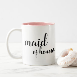 Kalligraphiemädchen der Ehre, BrautTasse Zweifarbige Tasse