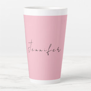 Kalligraphiename beruflich schlicht-rosa-feminin milchtasse