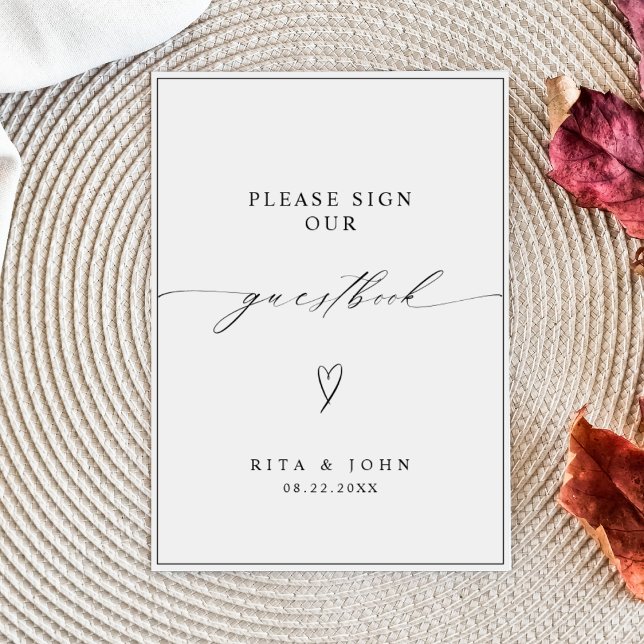 Kalligraphische Hochzeiten Bitte unterschreiben Si Poster (Von Creator hochgeladen)