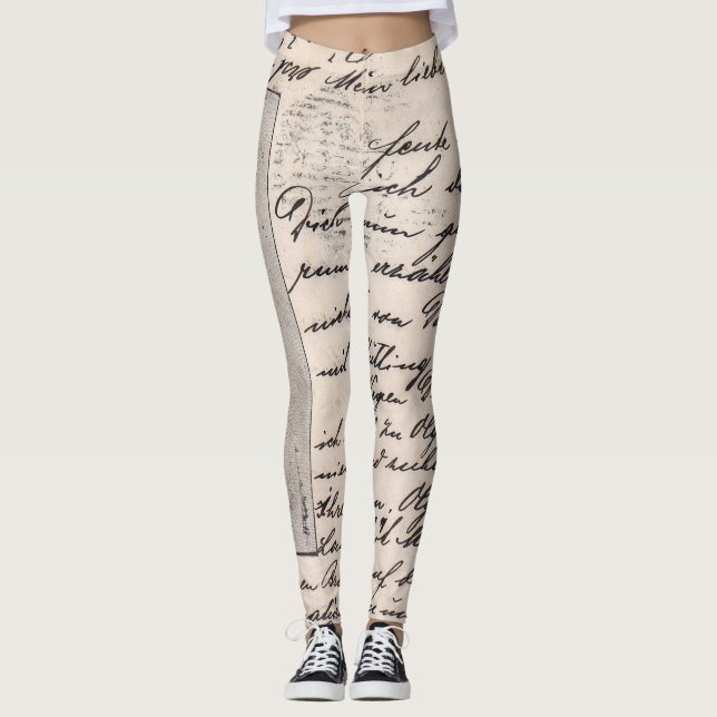 Kalligraphische Leggings (Vorderseite)