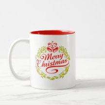 Kalligraphische Weihnachtsbriefe mit Tasse des Tod