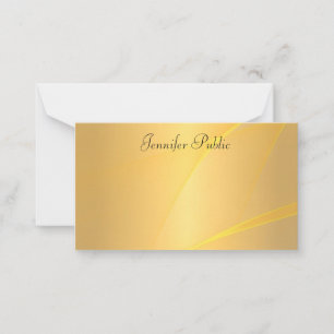 Kalligraphischer Script Text Glamour Gold Hintergr Mitteilungskarte