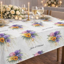 Kallilien-Kranz Hochzeitsdekoration Frischvermählt Tischdecke