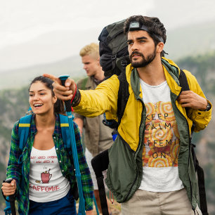 Kalm und Kaffeemaschinen auf grönländische Inutiok T-Shirt