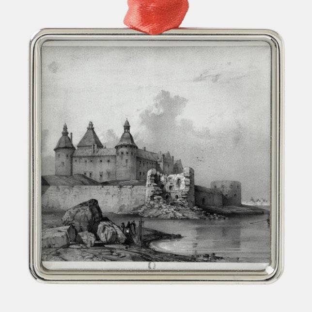 Kalmar Schloss Silbernes Ornament (Vorne)
