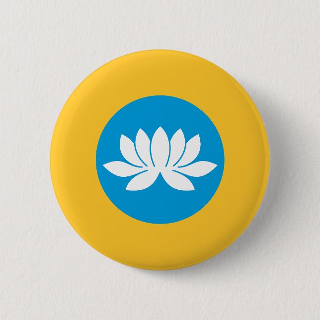Kalmykia Flag Button (Vorderseite)