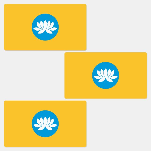 Kalmykia Flag Etiketten (Gruppe)