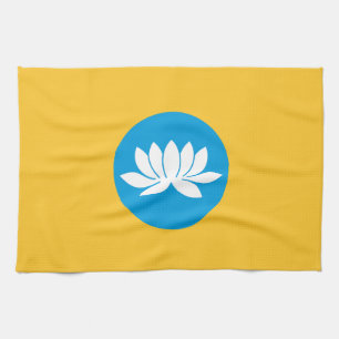 Kalmykia Flag Geschirrtuch