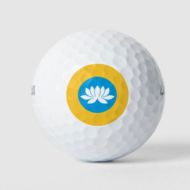 Kalmykia Flag Golfball (Vorderseite)