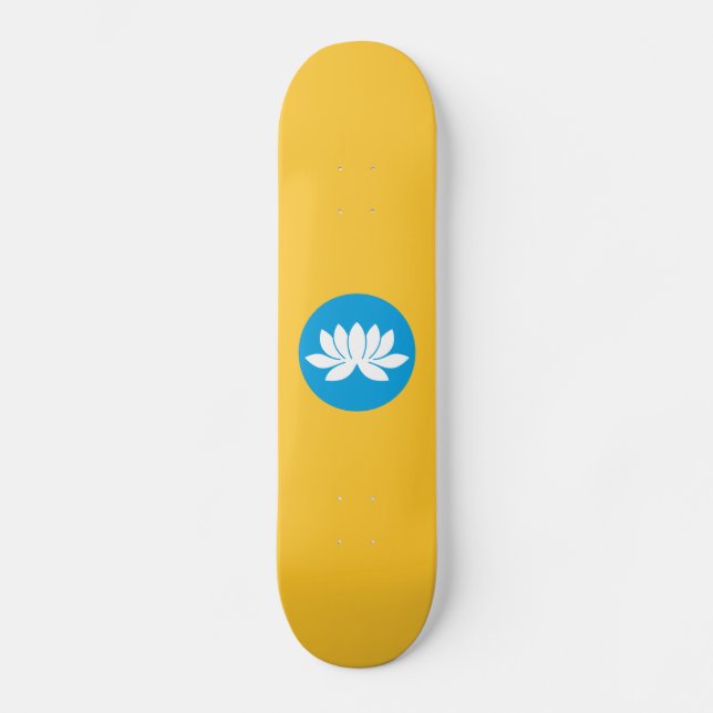 Kalmykia Flag Skateboard (Vorderseite)