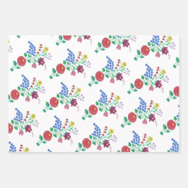 Kalocsa Blume Ungarischer Volkskunst Geschenkpapier Set