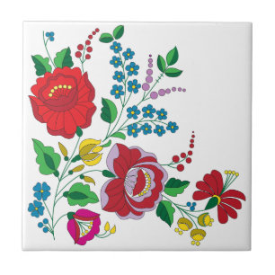 Kalocsa Stickerei Fliese