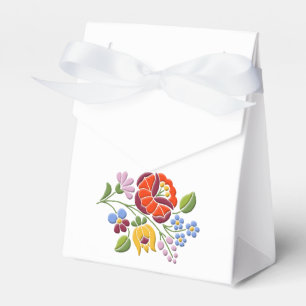 Kalocsa Stickerei - Motiv der ungarischen Volkskun Geschenkschachtel