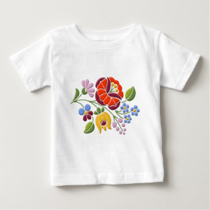 Kalocsa Stickerei - Ungarische Volkskunst Baby T-shirt