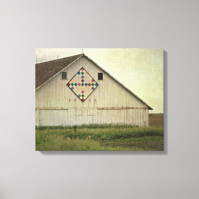 Kalona Barn Quilt Leinwanddruck (Vorderseite)