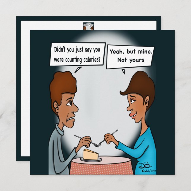 Kalorienflatkarte (Vorne/Hinten)