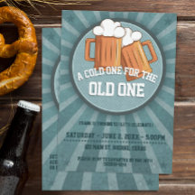 Kalt eins für die alte Bierbrauer-Geburtstagsparty