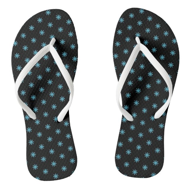Kaltblauer Schnee sinkt Flip Flops (Fußbett)