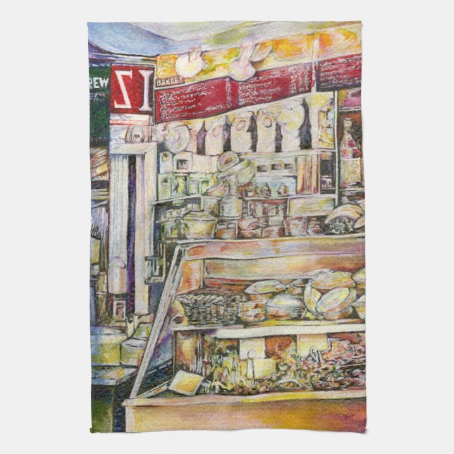 Kaltbrauen in einem heißen Deli Geschirrtuch (Vertikal)