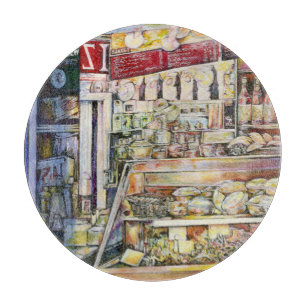 Kaltbrauen in einem heißen Deli Schneidebrett