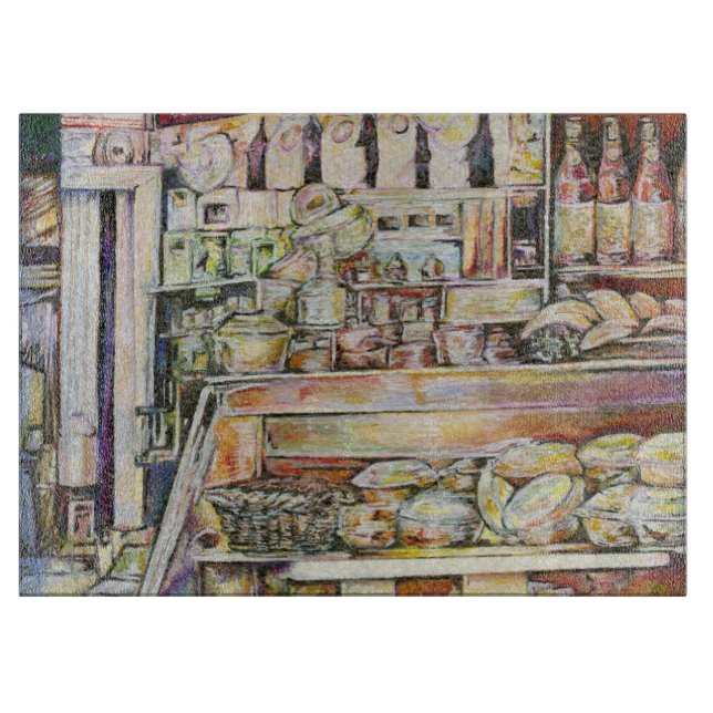 Kaltbrauen in einem heißen Deli Schneidebrett (Vorderseite)