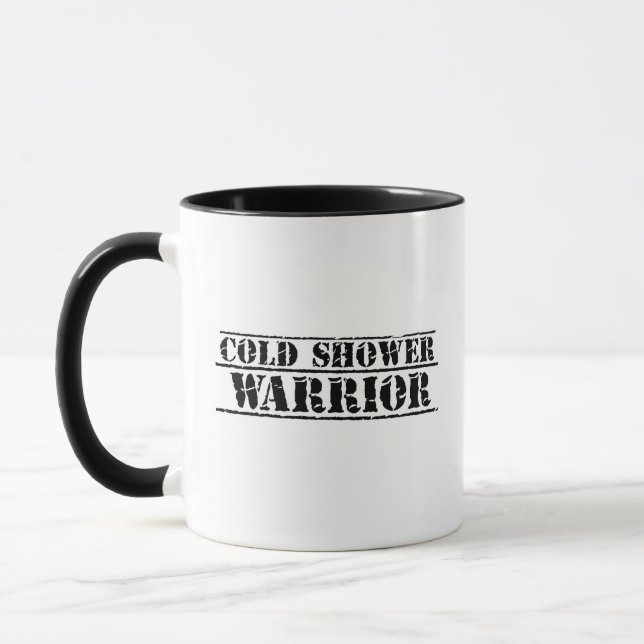 Kaltdusche Warrior Kaffee Tasse 2 Grundriss (Links)