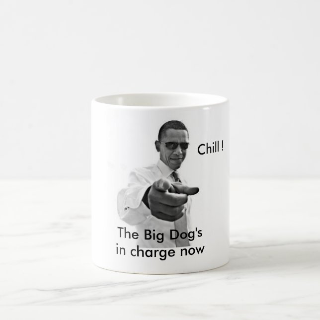 Kalte Barack Obama weiße Hauseinweihung Tasse (Mittel)