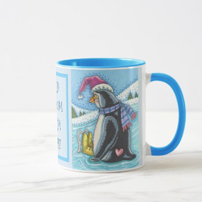KALTE FLASCHE WARMES HERZ, PENGUIN CHRISTMAS TASSE (Rechts)