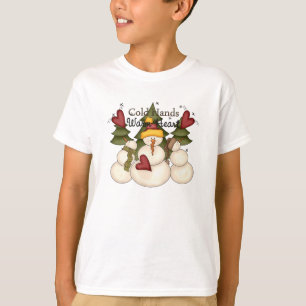 Kalte Hände warmes Herz-Snowman-Kid's Sweatshirt T-Shirt