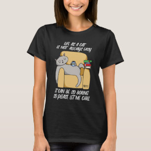 Kälte Katze Frauen schwarz T-Shirt