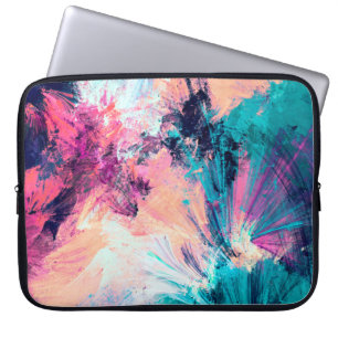 Kalte mehrfarbige schöne futuristische Muster. Abs Laptopschutzhülle