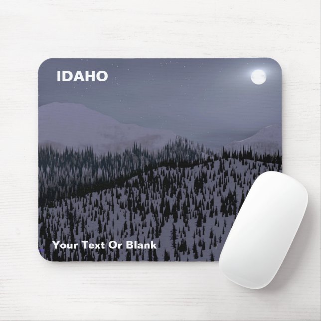 Kalte Nacht in Idaho Mousepad (Mit Mouse)
