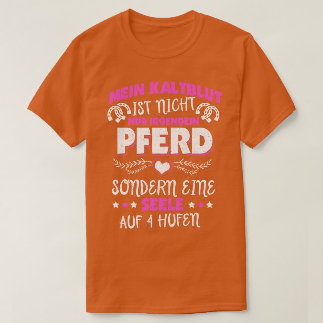 Kalte Pferderennfahrer Redewendungen T-Shirt (Design vorne)