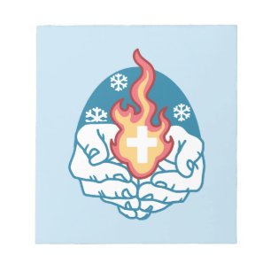 Kalte Veränderung, Feuer des Glaubens - Motivieren Notizblock