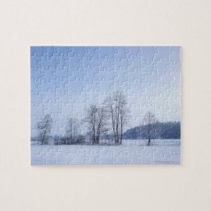 Kalte Winterlandschaft 10 Snowy Puzzle