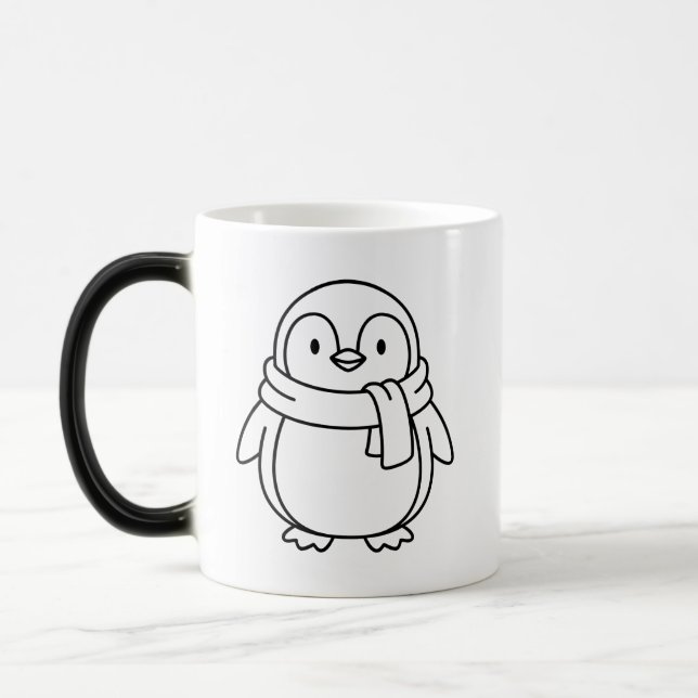 Kalter aber süßer Pinguin Verwandlungstasse (Links)