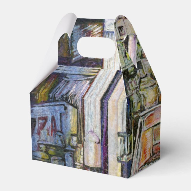 Kalter Brei in einem heißen Deli Geschenkschachtel (Rückseite)