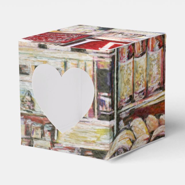 Kalter Brei in einem heißen Deli Geschenkschachtel (Vorderseite)