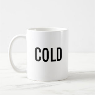 Kalter minimalistischer weißer Becher Kaffeetasse