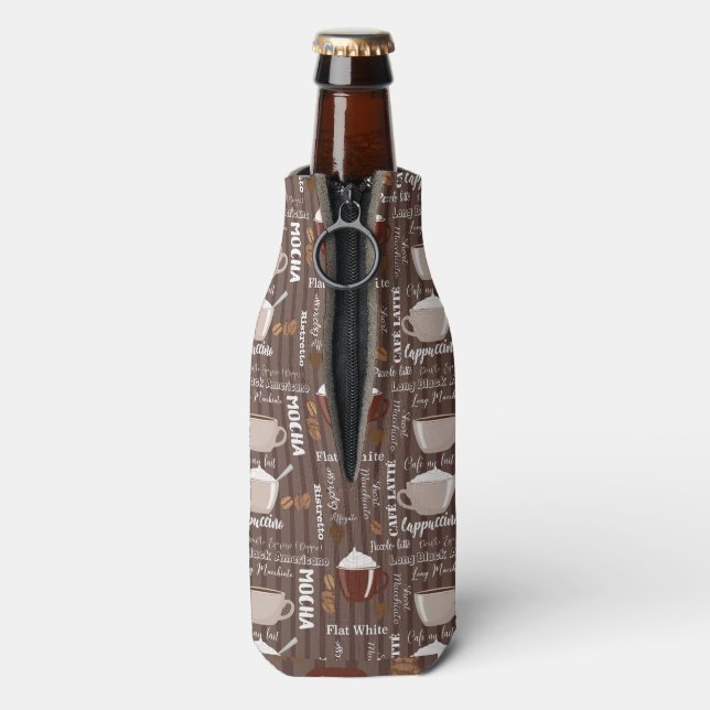 Kalter oder heißer Kaffee Flaschenkühler (Flasche Rückseite)