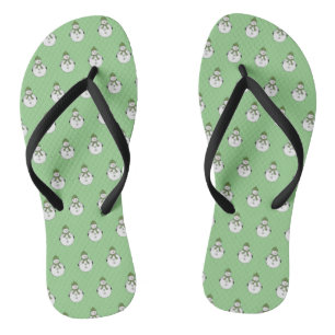 Kalter Schneemann Flip Flops