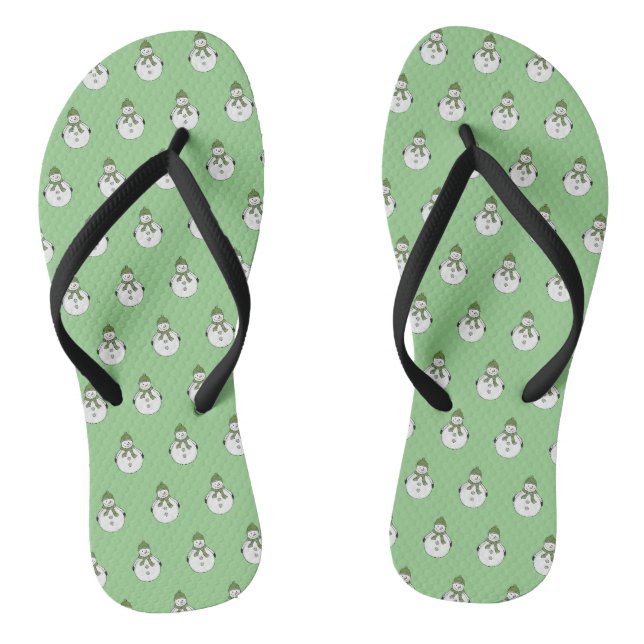Kalter Schneemann Flip Flops (Fußbett)
