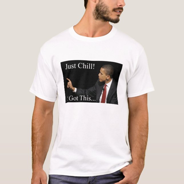 Kalter T - Shirt Obama-Gerade (Vorderseite)